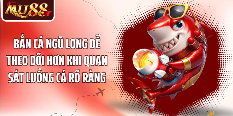 Bắn cá ngũ long dễ theo dõi hơn khi quan sát luồng cá rõ ràng